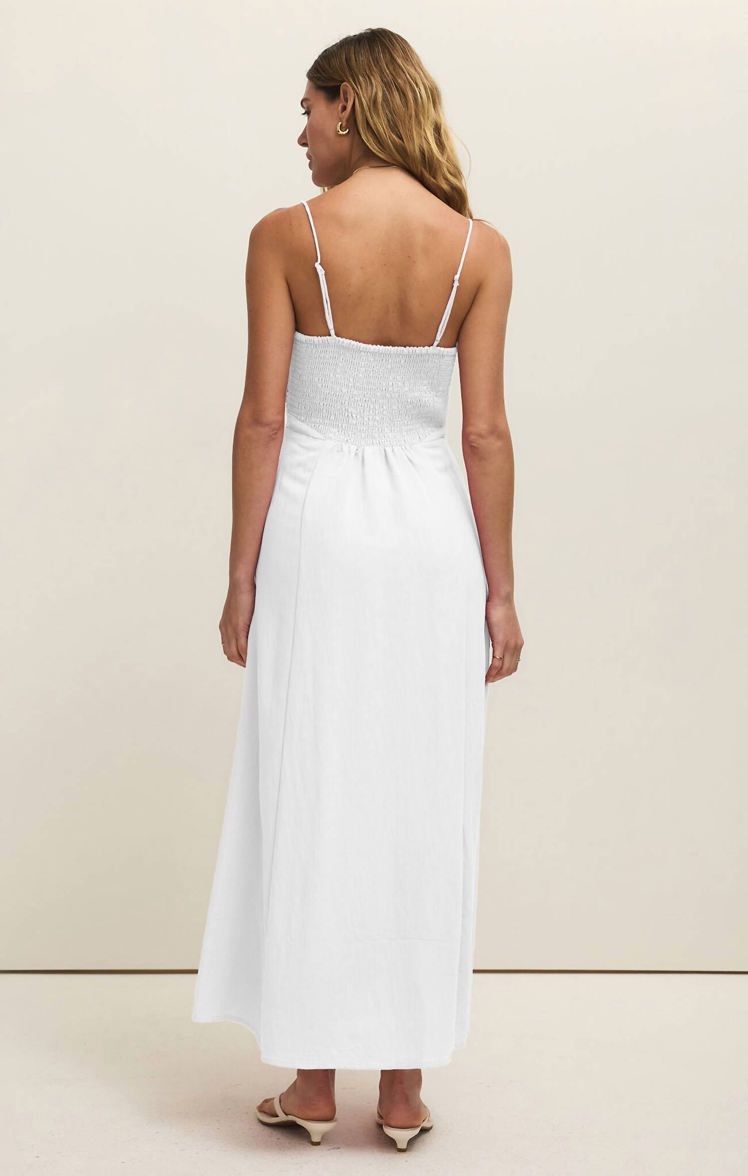 Z Supply Granada Airy Maxi Dress in white - women's dress - alternate view