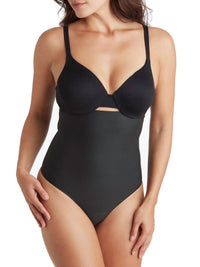 TC Fine Intimates Sleek Essentials High-waist Thong in black - women's intimate