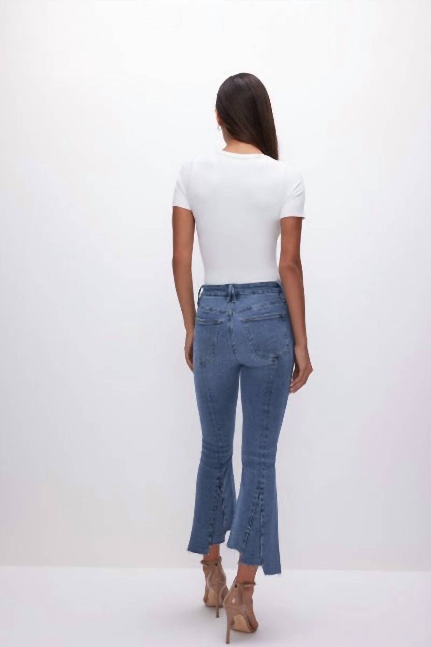 Good American - Good Legs Cropped Mini Bootcut Jean