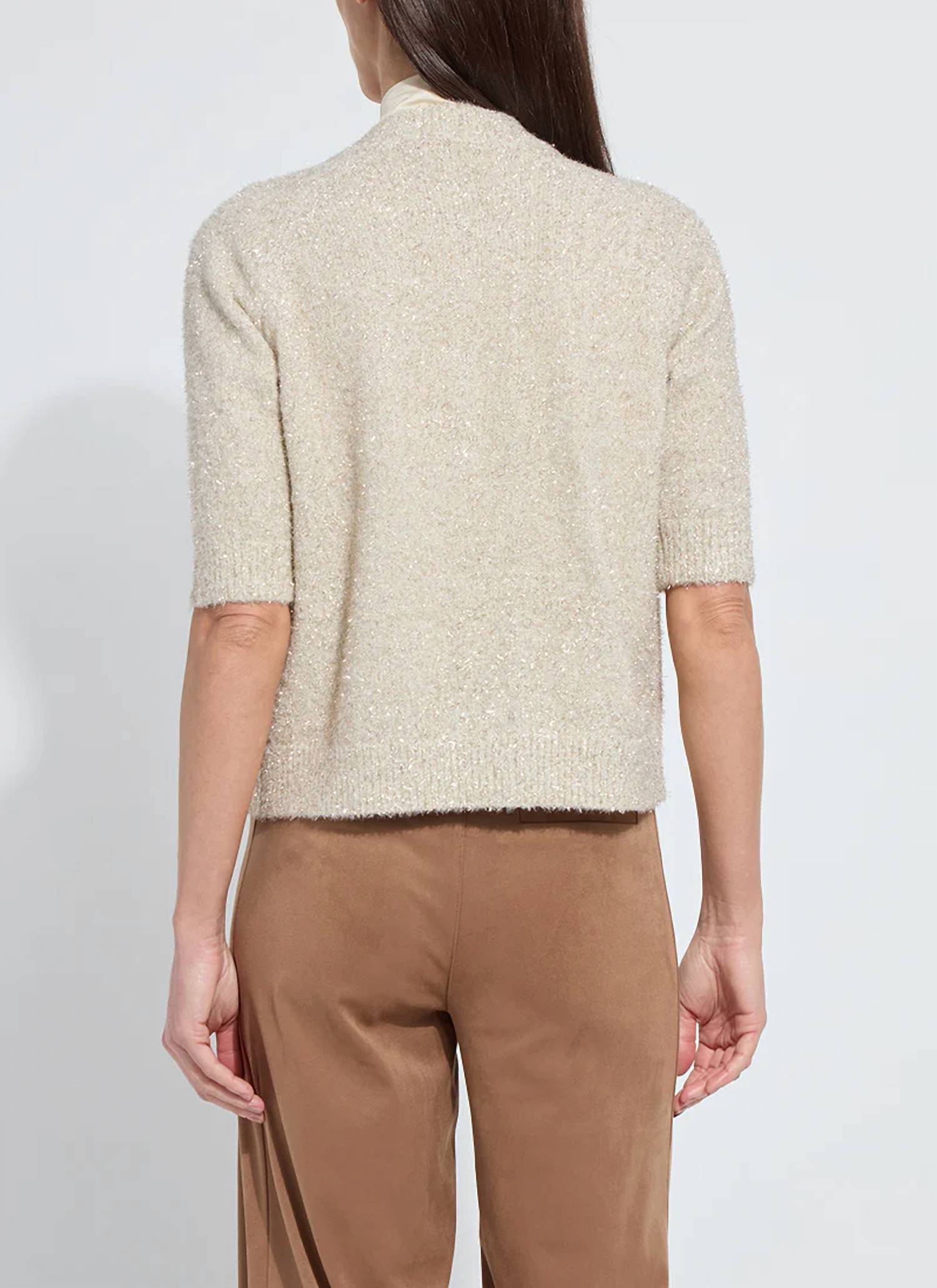 Lysse - Kennedy Lurex Feather Cardigan