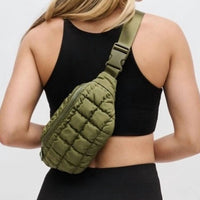 Sol And Selene - Women's Resurgence Quilted Puffer Crossbody Bag
