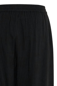 Ichi - Marila Stripe Lace Hem Wide Leg Trousers