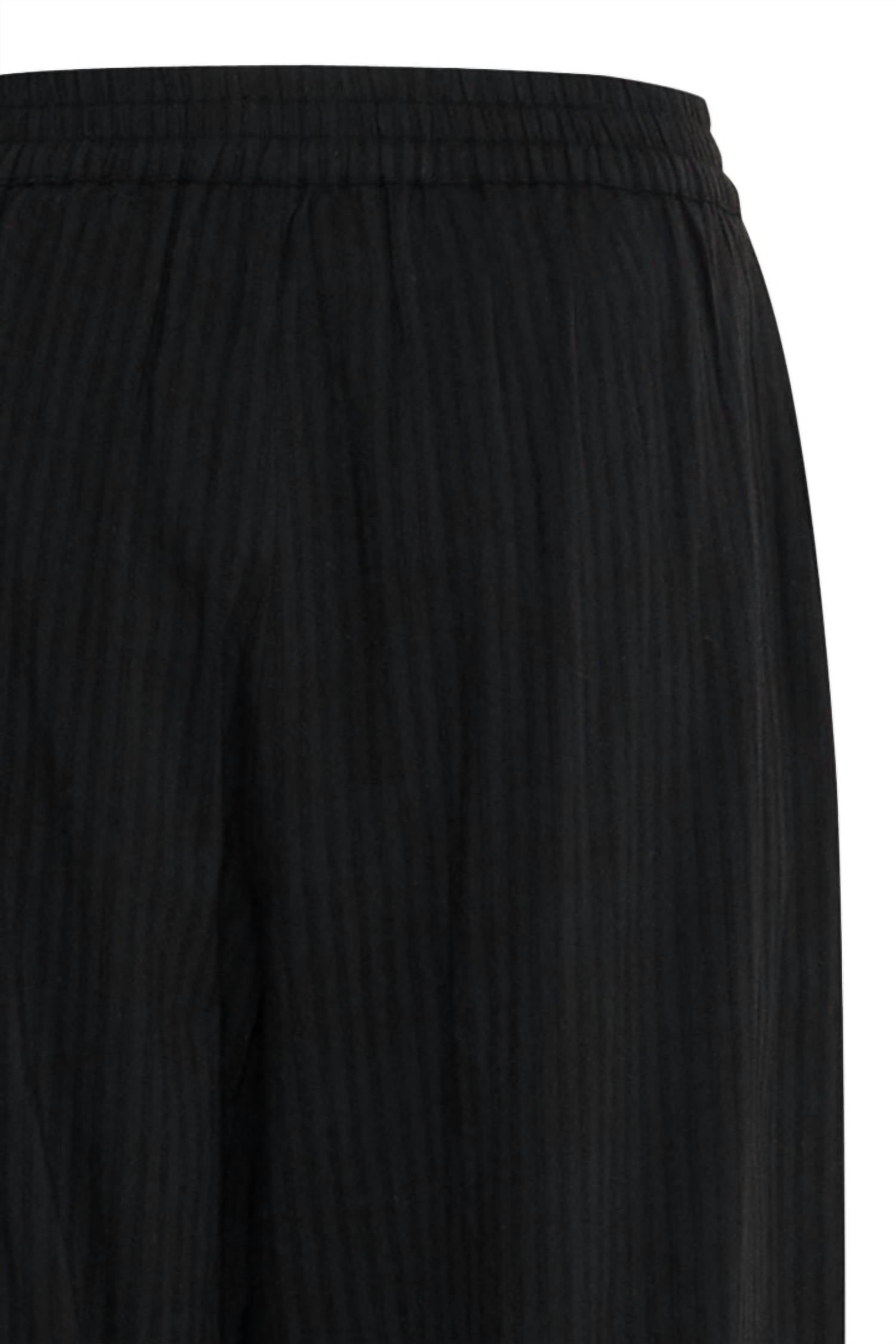 Ichi - Marila Stripe Lace Hem Wide Leg Trousers