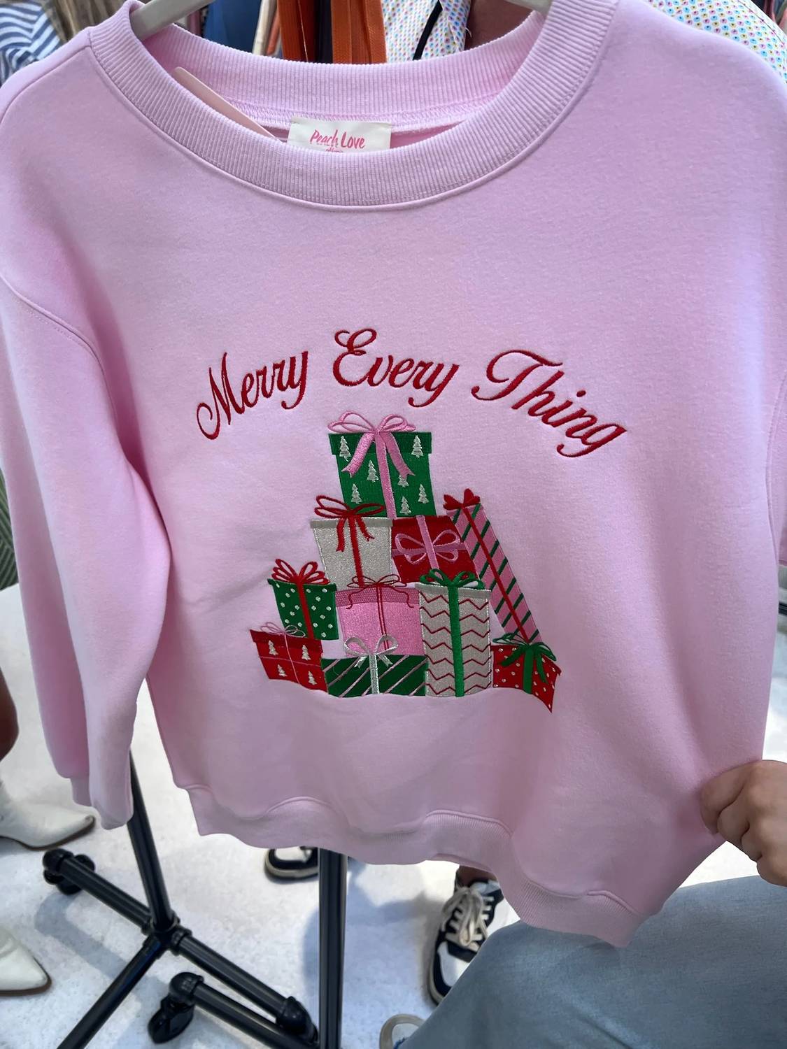 Peach Love - Women's Merry Every Thing Sweatshirt