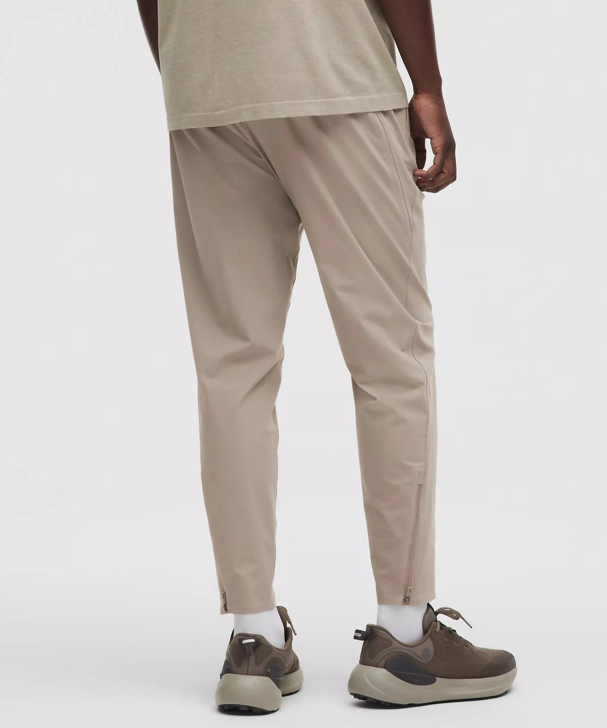 lululemon Men's Pace Breaker Pant in warm ash grey - men's pants - detail view