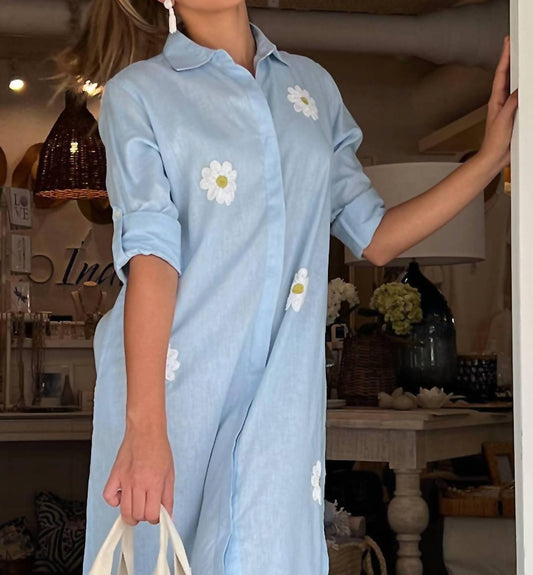 Tiana - Daisybelle Linen Shirt Midi Dress