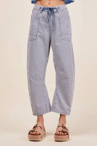 So Me - Pin Stripe Barrel Pant