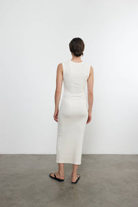 Enza Costa - TEXTURED KNIT SLEEVELESS MAXI DRESS