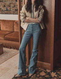 Veronica Beard - Beverly Patch-pocket Skinny Flare Jean