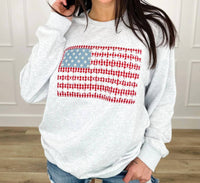 Gilli - Star Spangled Blooms Lightweight Long Sleeve Sweatshirt