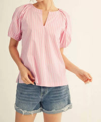 Jodifl Thing I Never Had Top in pink - women's blouse
