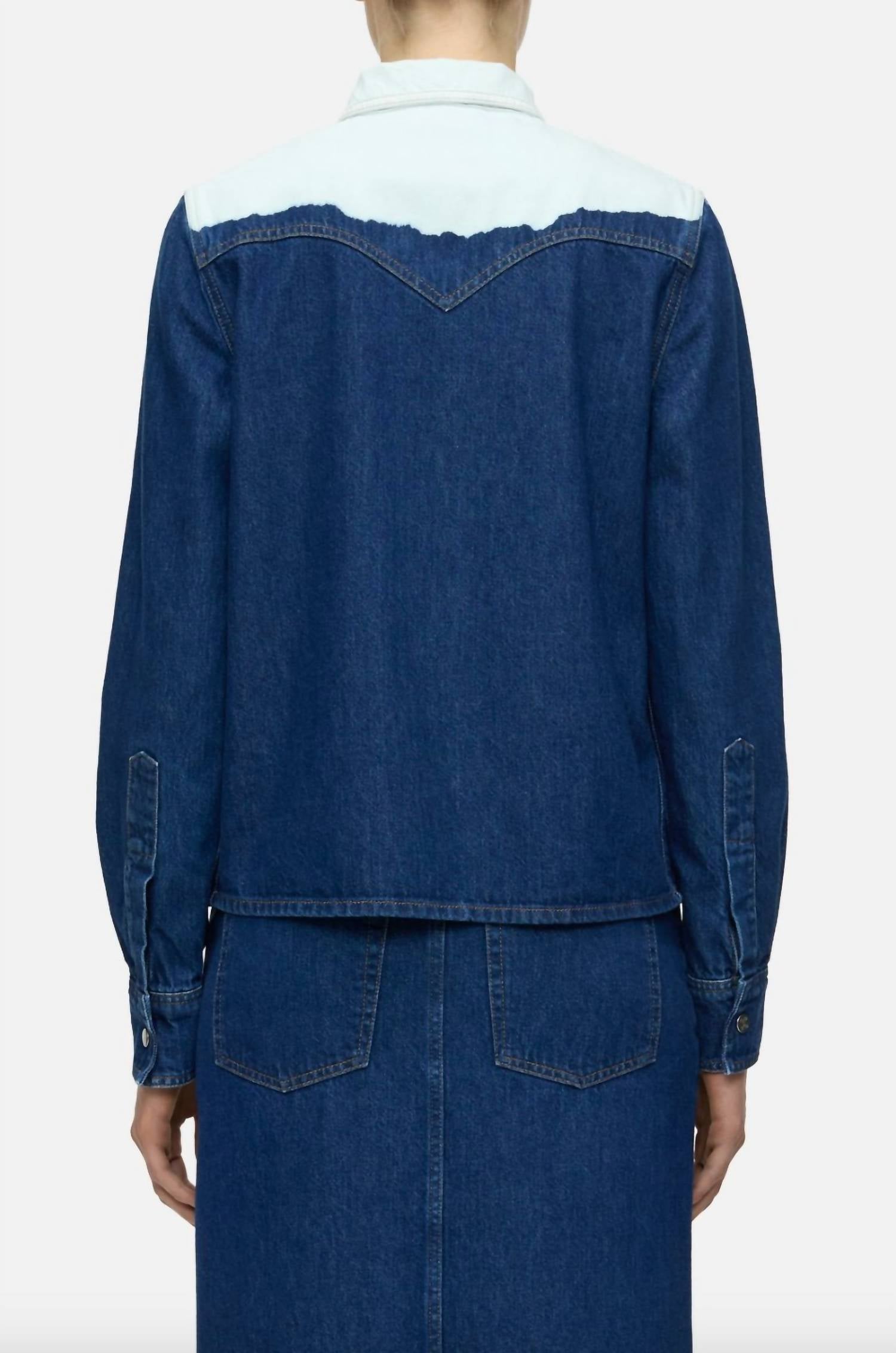 Closed - Denim Western Bleached Button Down Shirt