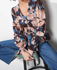 Greylin - Nicki Printed V-neck Blouse