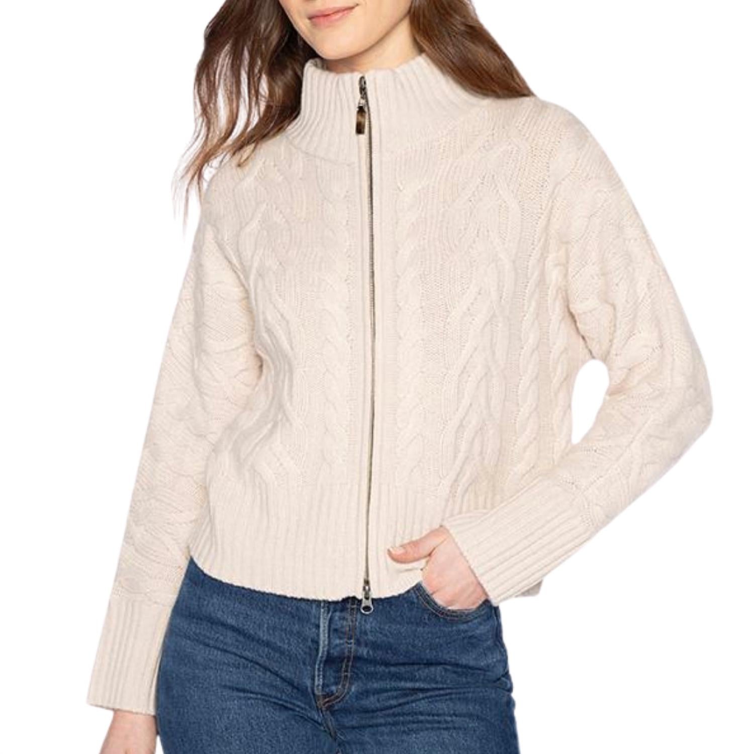 Kinross - Luxe Cable Zip Cardigan