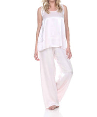 Natalie Satin Tank With Ruffle