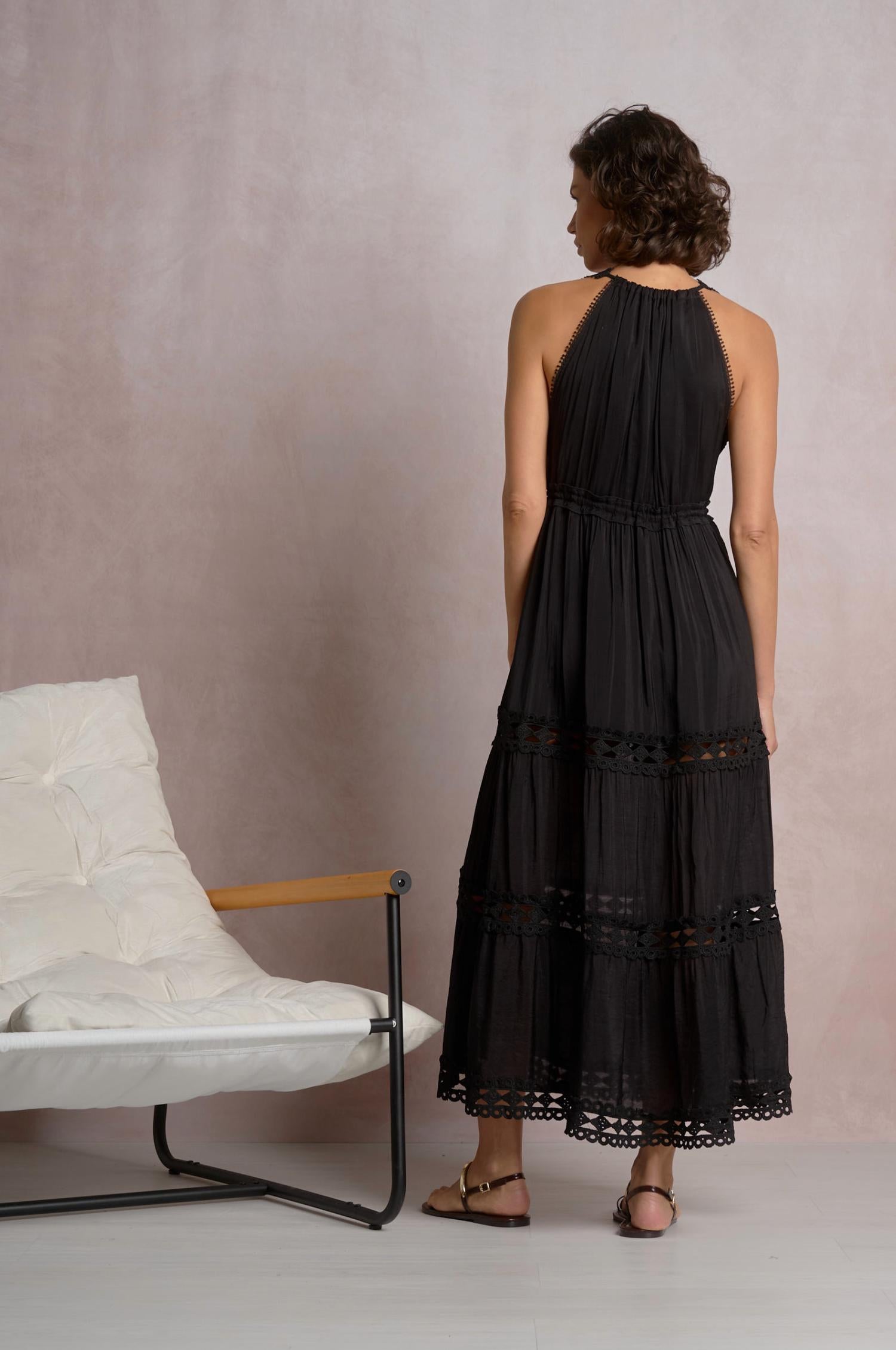 Elan - Caicos Midi Dress With Crochet Detail