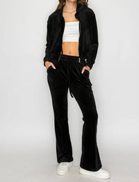 Knit Riot - Classic Velour Zip Hoodie