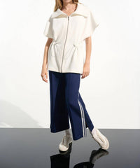 Joseph Ribkoff - Scuba Jersey Boxy Jacket With Drawstring Waist