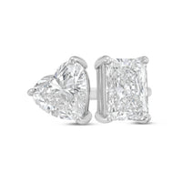 Diana M Jewels - Women's Radiant & Heart Lab-Grown Diamond Fashion Ring (4.00 Ct) - Signature Plus
