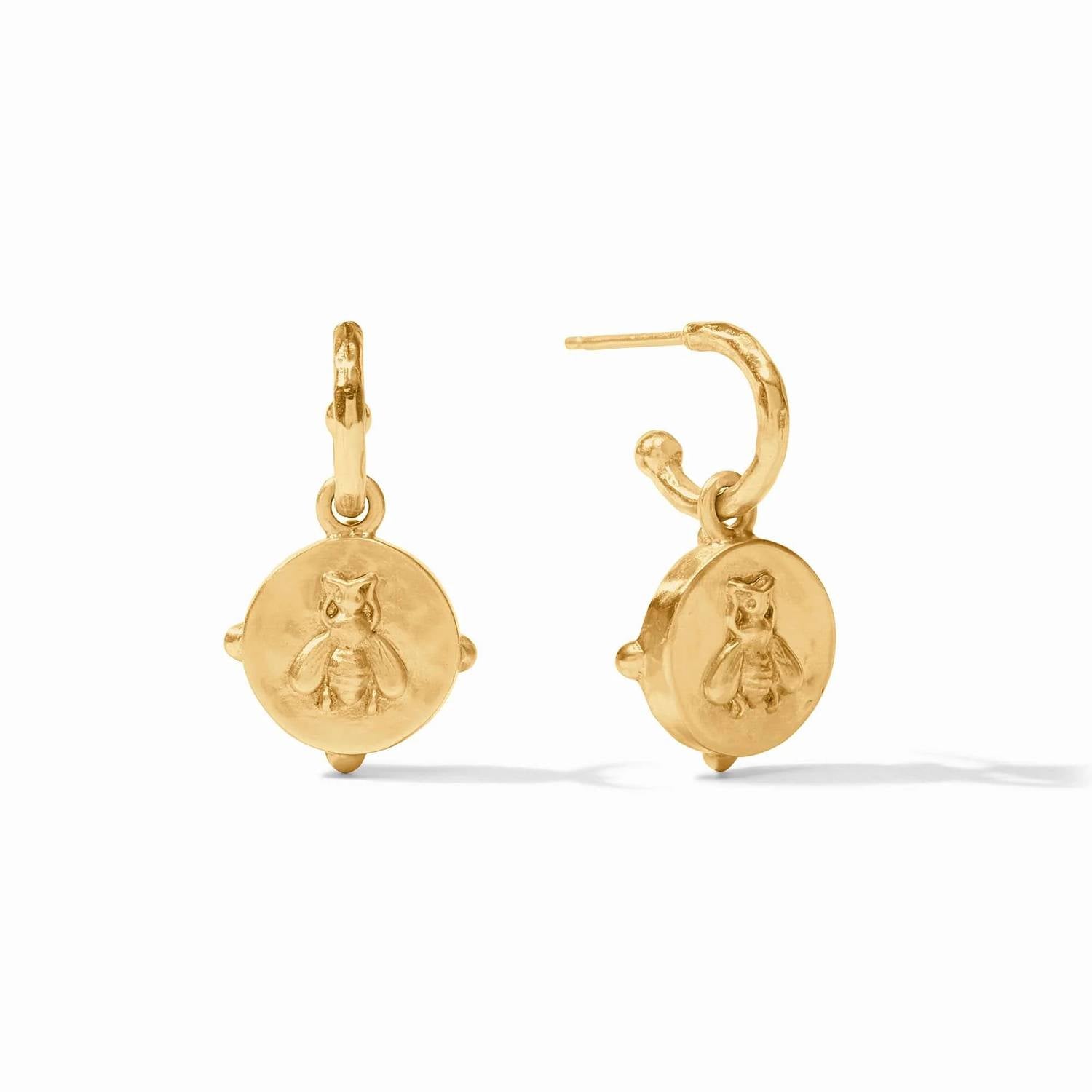 Julie Vos - Women's Honey Bee Hoop & Charm Earring