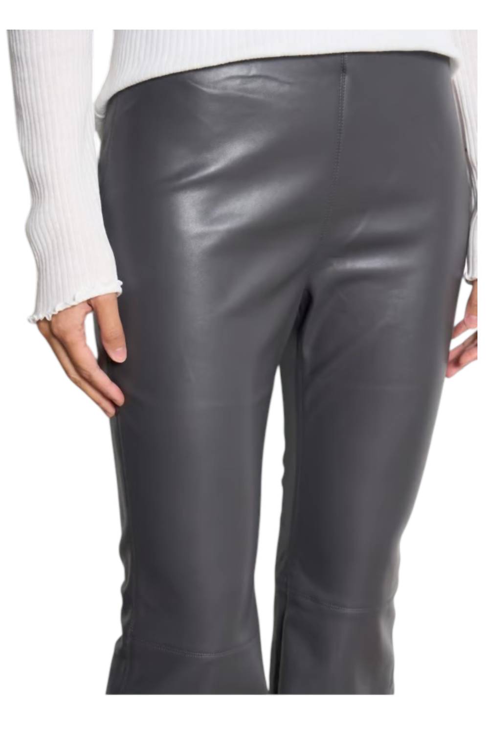 Berenice - Faux Leather Flare Pants