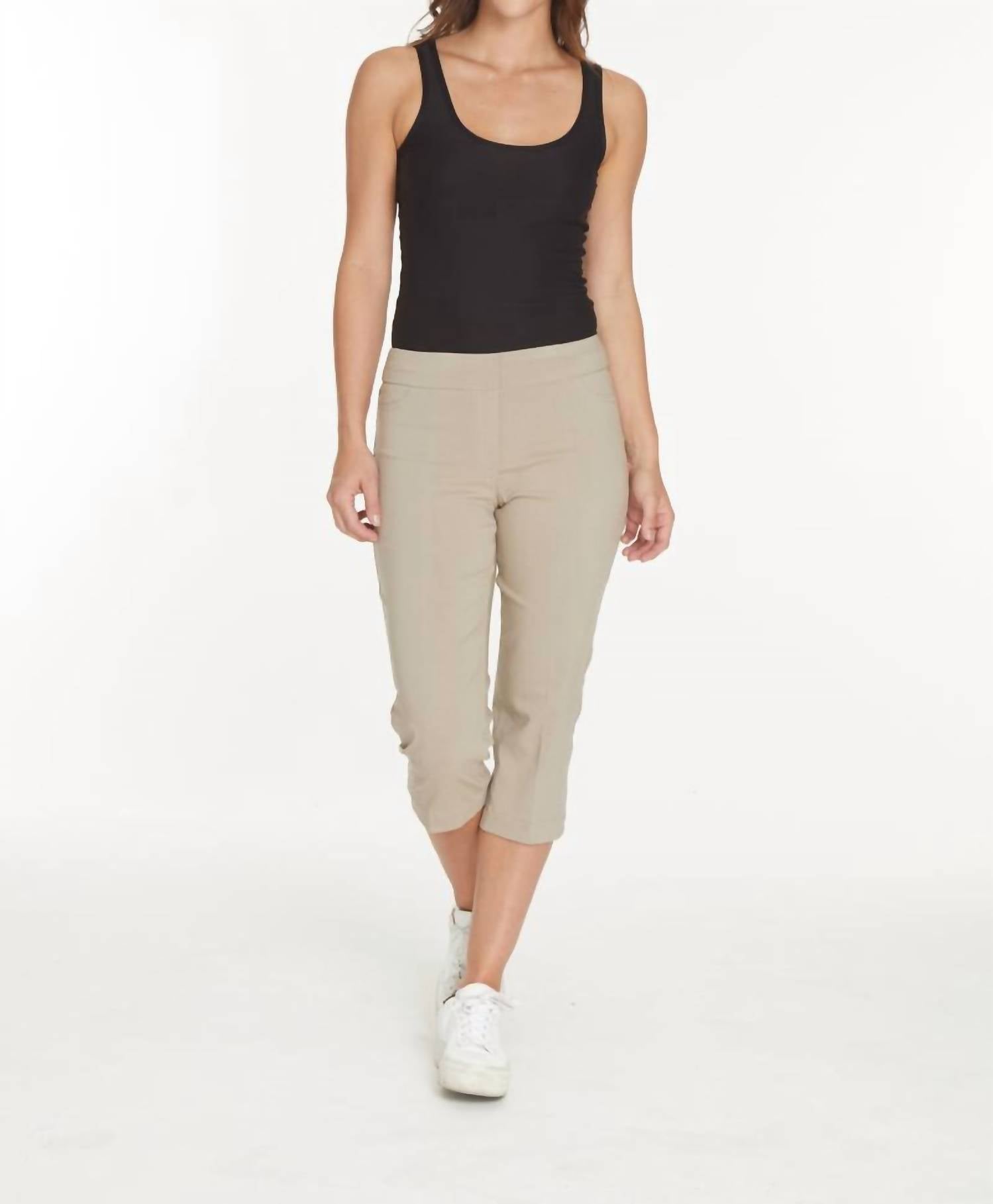 Slimsation By Multiples - Wrinkle-resistant Incoming Capri