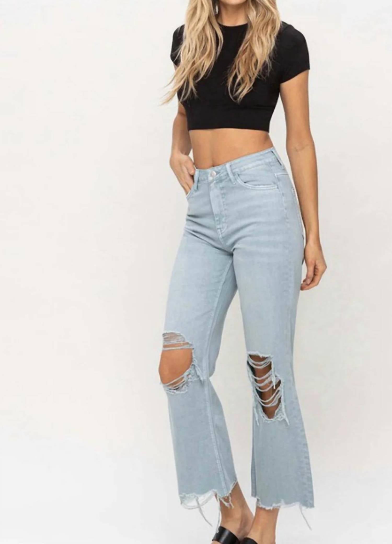 Vervet By Flying Monkey - 90’s Vintage Crop Flare Jeans