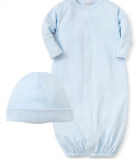 kissy kissy Kids Preemie Dots Convertible & Hat Set in blue - kids' item - detail view