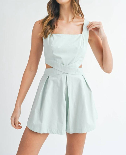 Mable - Poplin Tie Back Romper