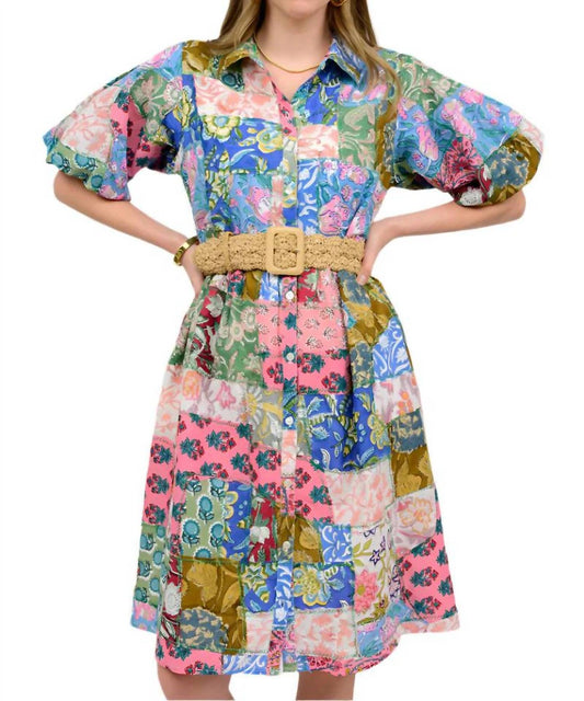 Ivy Jane - Patchwork Shirt Dress