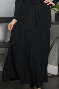 Japparel - Tiered Maxi Skirt