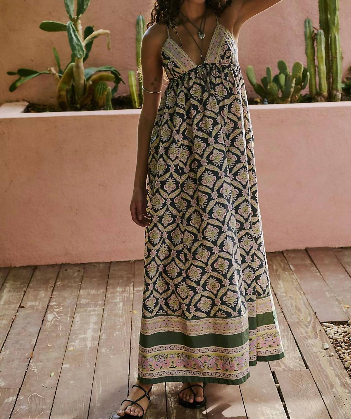 Free People - Sorrento Stroll Printed Midi Dress