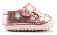 OLDSOLES Girl's Starey Pave Sneakers in pink frost snow - kids' sneaker - alternate view