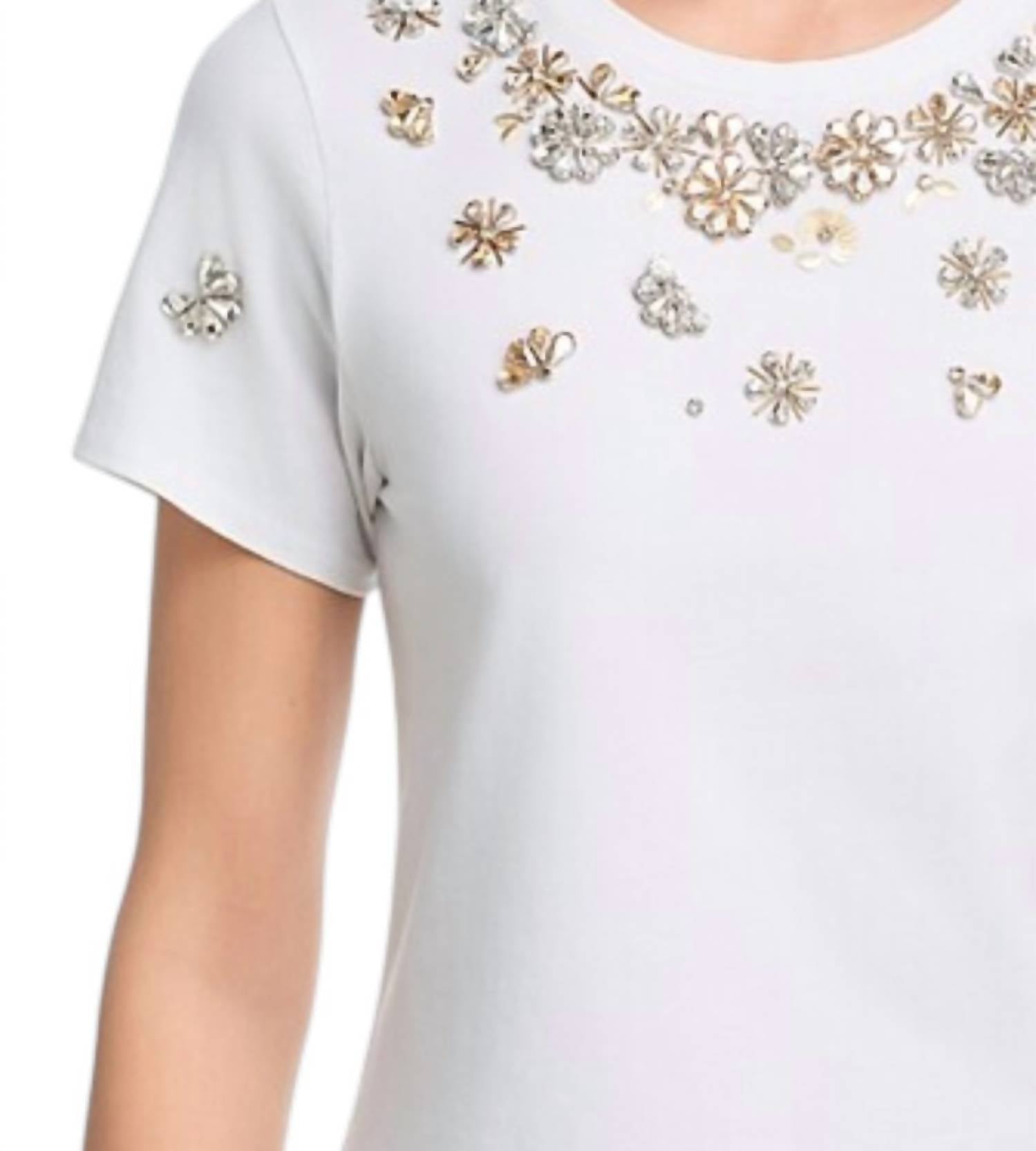 Cinq A Sept - Tumbling Flowers Shrunken Tee