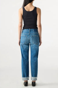 AMO Camryn Straight Leg Jean in magnetic - women's jeans - detail view