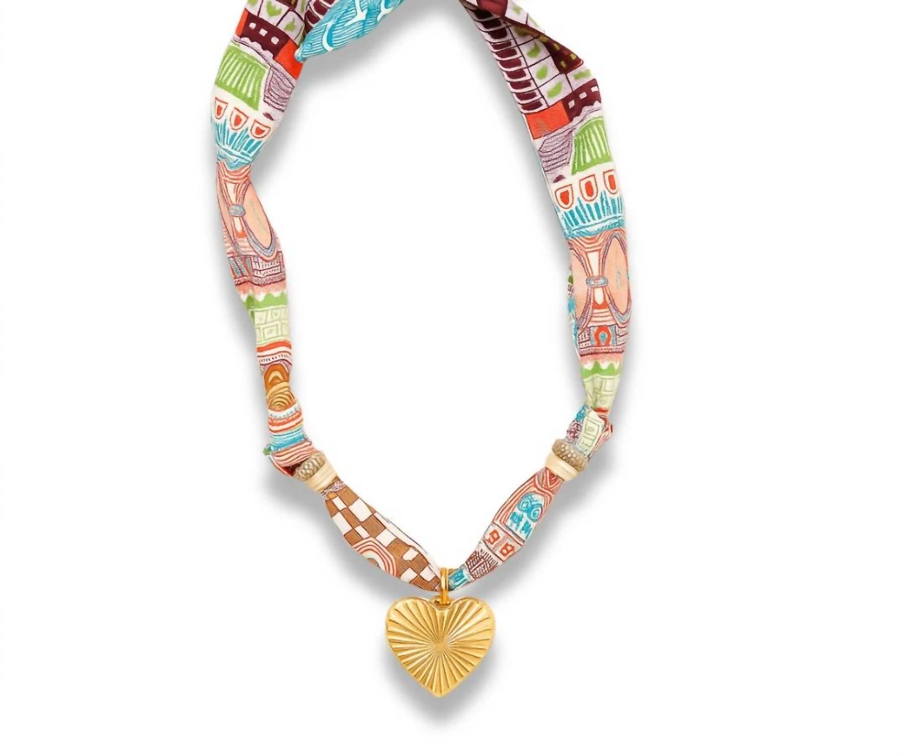 Sahira Jewelry Design - Women's Silk Charm Necklace