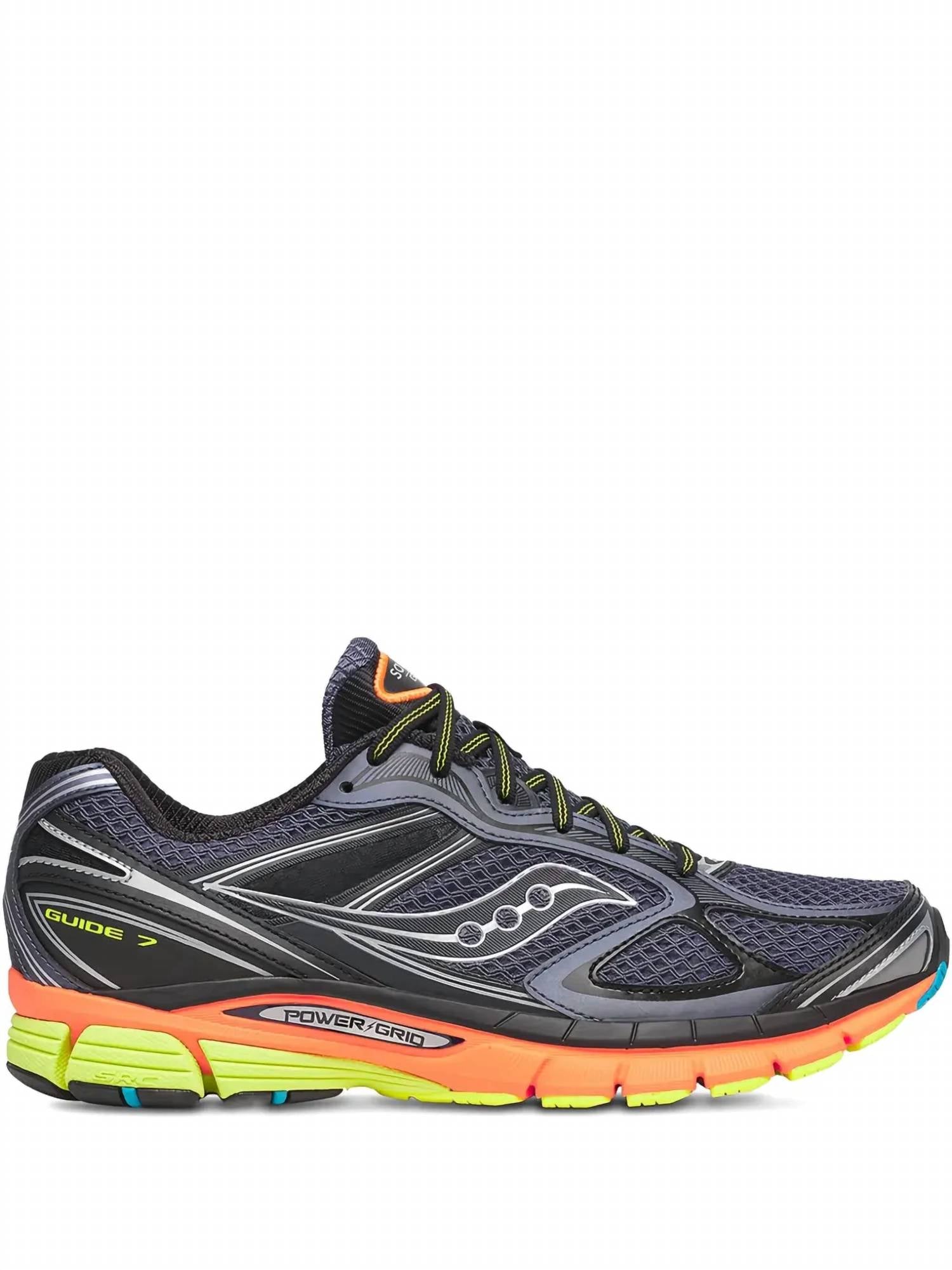 SAUCONY Men's Progrid Guide 7 Sneakers in grey multi - men's sneaker