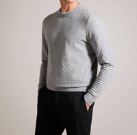 Men Lentic Raglan Sleeve Pullover Sweater