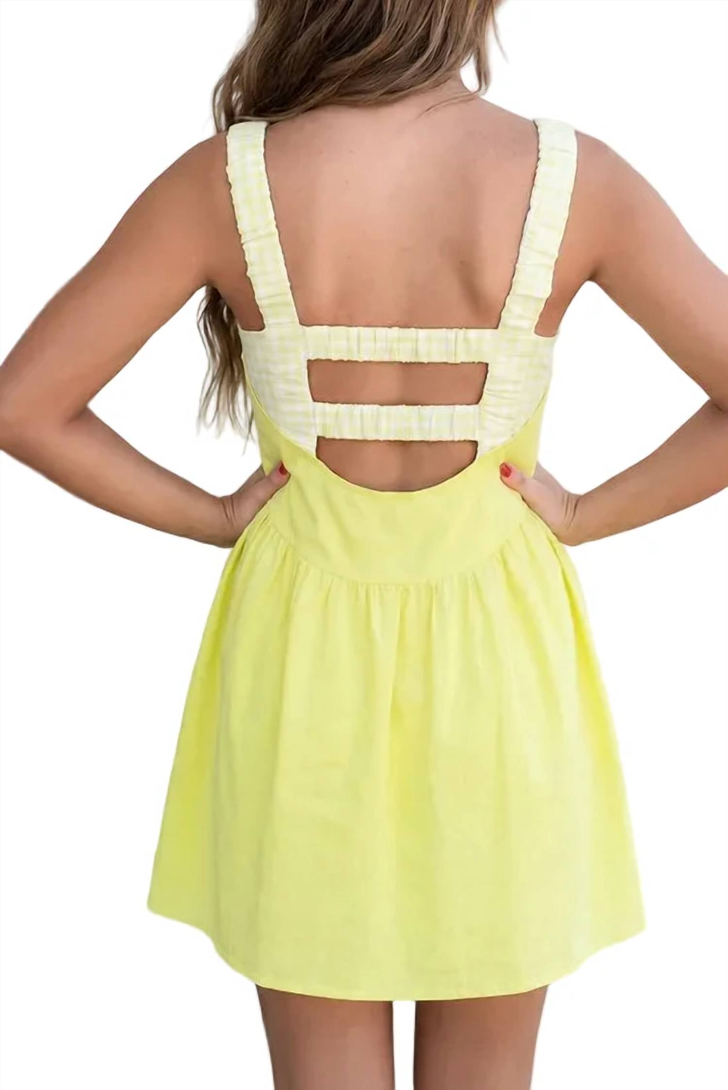 La Society - Faux 2 Pieces Mini Dress