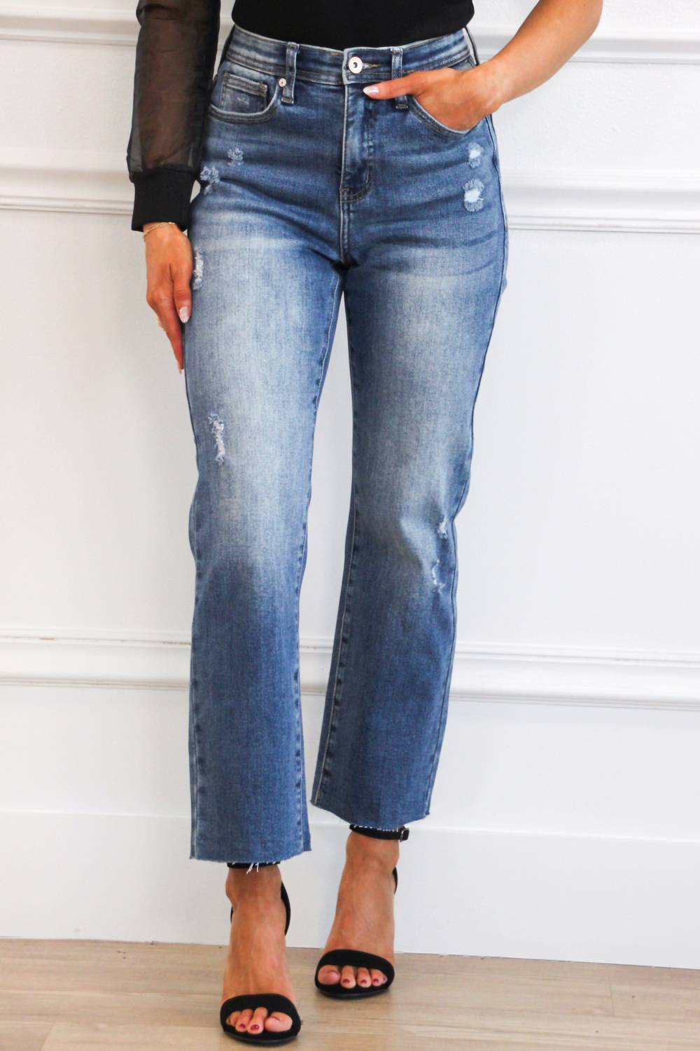 Special A - Madelynn High Waisted Tummy Control Straight Leg Jeans