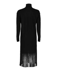 Salvatore Ferragamo - Cutout And Fringe Hem Dress