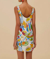 Farm Rio - Fresh Table Euroflax Premium Linen Mini Dress