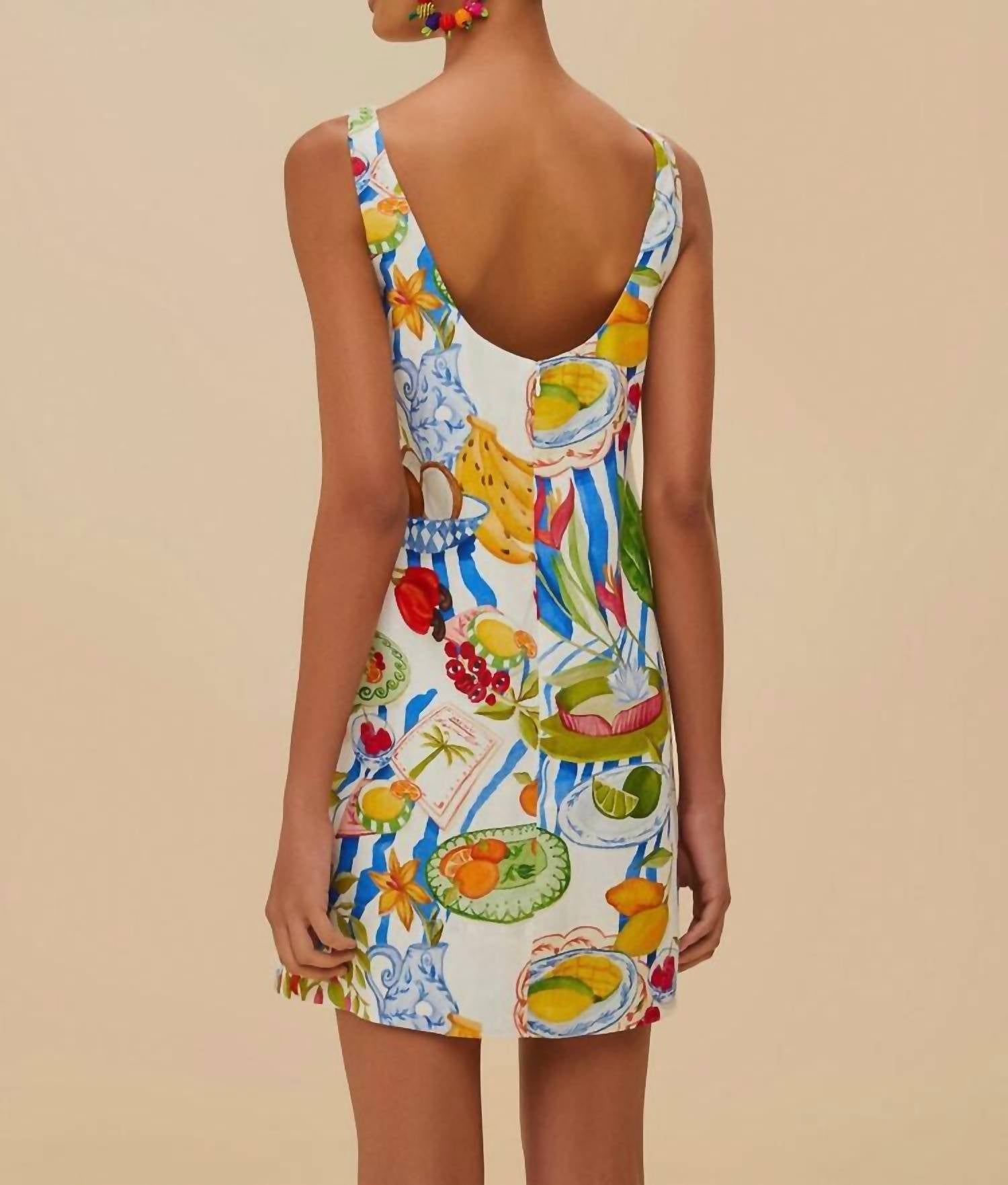 Farm Rio - Fresh Table Euroflax Premium Linen Mini Dress