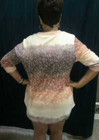 Flower Print Plus Top