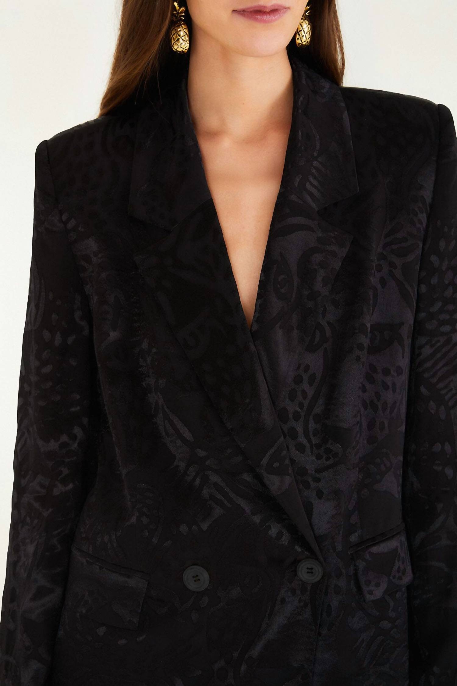 Farm Rio - Leopard Jacquard Blazer