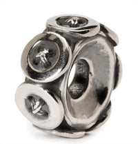 Trollbeads Buttons Bead in sterling silver - women's jewelry