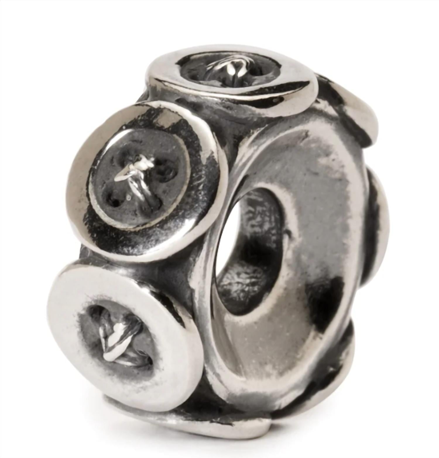 Trollbeads Buttons Bead in sterling silver - women's jewelry