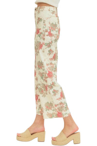 Entro - Seraphina Floral Print Wide-leg Pants