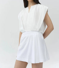 Simkhai - DEVLIN COTTON PLEATED MINI SKORT