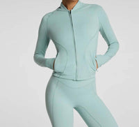 Spanx Contour Zip Jacket in wave - women's jacket